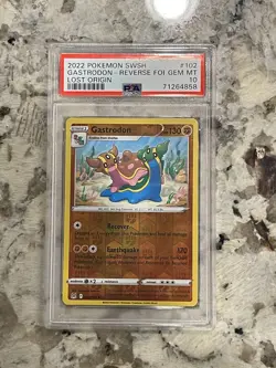 Pokemon Silver Tempest Gastrodon Reverse Foil PSA 10 - Image 1