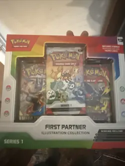 Pokemon TCG 4x First Partner Illustration Collection Series 1 Promo Box English - Image 3