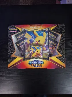 Pokemon TCG Shining Fates Pikachu V Collection Box - NEW FACTORY SEALED - Image 1