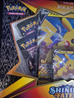 Pokemon TCG Shining Fates Pikachu V Collection Box - NEW FACTORY SEALED - Image 3