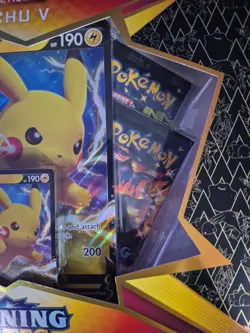 Pokemon TCG Shining Fates Pikachu V Collection Box - NEW FACTORY SEALED - Image 4