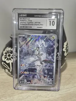 Pokemon N's Reshiram 167/159 STAMPED Rare Holo Stamped CGC 10 - Image 1