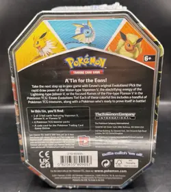 Pokemon TCG Eevee Evolutions Tin 2021 [ Vaporeon V ] NEW 820650809057 - Image 3