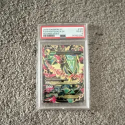 Pokemon M Rayquaza EX Full Art Holo Ultra Rare Roaring Skies 105/108 PSA - Image 1
