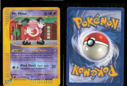 Mr. Mime (95a) 95a/147 Common Aquapolis Pokemon Reverse Holo Heavily Played - Image 3