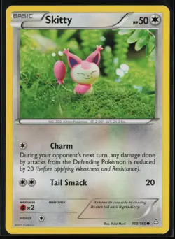 Skitty 113/160 Pokemon Primal Clash Common Near Mint - Image 1