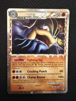 2010 Pokemon HGSS Triumphant Machamp Prime 95/102 LP - Image 1
