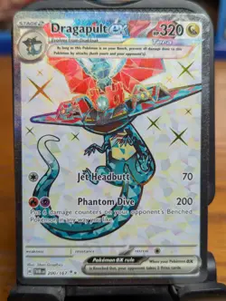 Pokemon TCG Twilight Masquerade Dragapult ex Ultra Rare Holo 200/167 - Image 1