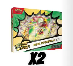 2x PRESALE Pokemon Mega Evolution Ascended Heroes Mega meganium EX Box - Image 1