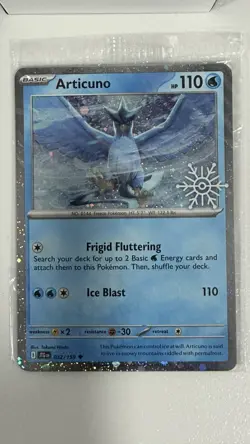 Pokemon TCG Articuno Uncommon Holiday Calendar Stamped Sealed Holo NM - Image 1