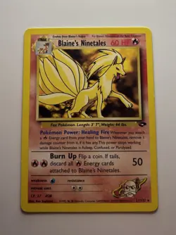 Pokemon TCG Blaine's Ninetales Gym Challenge 21/132 Unlimited Rare - Image 1