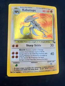 Pokemon TCG - Kabutops - 9/62 - Holo Unlimited - Fossil Unlimited LP/MP - Image 4