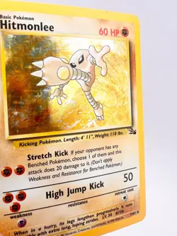 Hitmonlee 7/62 Fossil Holo WoTc Pokemon TCG MP - Image 4