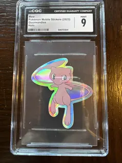 Pokemon Mew 2023 Holo Stickers Mobile Gourmandise, CGC 9 - Image 3