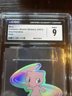 Pokemon Mew 2023 Holo Stickers Mobile Gourmandise, CGC 9 - Image 4