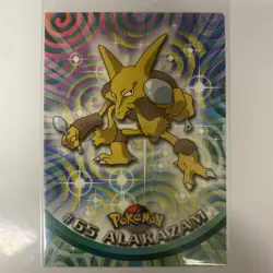 1999 Topps Pokemon TV Alakazam #65 PSA 9 Mint - Image 1