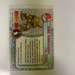 1999 Topps Pokemon TV Alakazam #65 PSA 9 Mint - Image 2