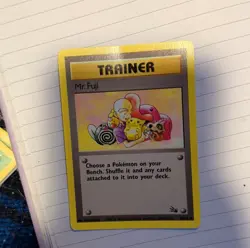 Pokemon TCG Mr. Fuji 58/62 Fossil Uncommon Regular Trainer English - Image 1