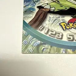 POKEMON TOPPS #123 SCYTHER NON-HOLO BLUE LOGO TV ANIMATION 2000 LP - Image 5