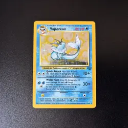 Pokemon TCG: Jungle Vaporeon 12/64 Holo Rare | DMG - Image 1
