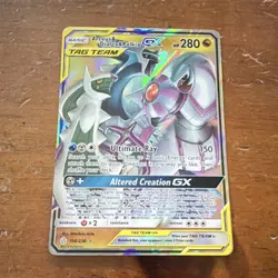 Pokemon Arceus & Dialga & Palkia GX 156/236 Cosmic Eclipse Holo TAG TEAM - Image 1
