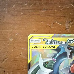 Pokemon Arceus & Dialga & Palkia GX 156/236 Cosmic Eclipse Holo TAG TEAM - Image 3