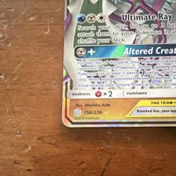 Pokemon Arceus & Dialga & Palkia GX 156/236 Cosmic Eclipse Holo TAG TEAM - Image 5