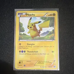 Pikachu Reverse Foil Pokemon Black & White Base Set #115 - Image 2