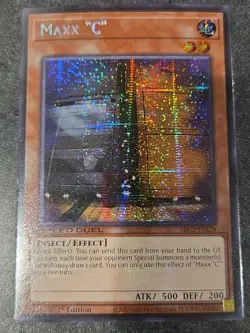 Yu-Gi-Oh! Maxx "C" SBC2-ENI28 Prismatic Secret Rare LP - Image 1
