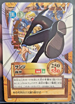 BANDAI One Piece Hyper Battle C300 SANJI GOLD STAMPED SCARCE EARLY CARD - Image 1