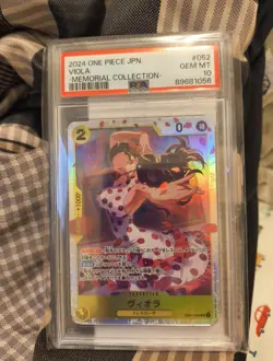 PSA 10 GEM MT One Piece - VIOLA Super Rare - EB01/052 - 2024 Memorial Collection - Image 1