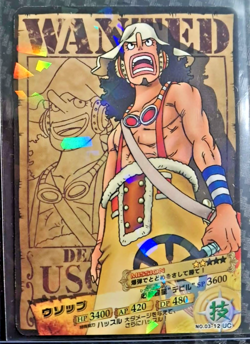 AR Carddass WANTED POSTER ONE PIECE USOPP HOLO LUFFY CREW VERY RARE BANDAI SET - Image 1