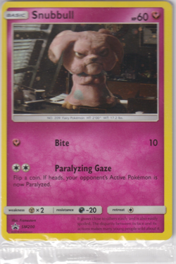 Snubbull SM200 Holo Pokemon Card Black Star Promo, Sealed Detective Pikachu - Image 1