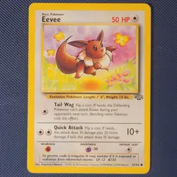 Eevee 51/64 - Jungle - Common Vintage WOTC Pokemon Card - NM - Image 1
