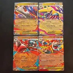 POKEMON TCG DESTINED RIVALS 5 CARD LOT PERSIAN EX & ELECTIVIRE EX & HO-OH EX - Image 1