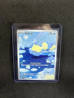 Pokemon Spheal Illustration Rare Full Art Holo 199/191 Sv08 70 HP TCG Card - Image 1