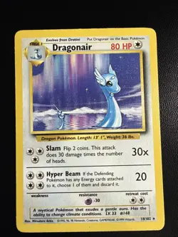 Dragonair 18/102 Non Holo Rare Base Set Pokemon Card - Image 1