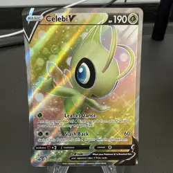 Celebi V 160/198 Full Art Chilling Reign Pokemon Card LP - See Pictures - Image 1