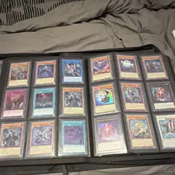 Konami Yu-Gi-Oh! Phantom Darkness Mixed Card Lot w/ Binder, English Cards - Image 1