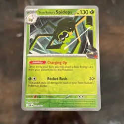 Team Rocket's Spidops 020/182 Pokemon Card Pokemon TCG Holo - Image 1