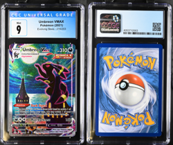 Pokemon TCG Umbreon VMAX Holo Secret Rare Card Evolving Skies 215/203 CGC 9 Blue - Image 3