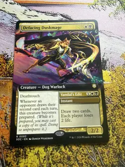 Defacing Duskmage - Extended Art Commander: Secrets of Strixhaven MTG - Image 5