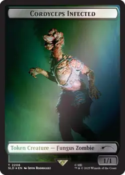Cordyceps Infected Token (2206) (Rainbow Foil) 2206 Secret Lair Drop Series N... - Image 1