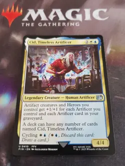 Mtg. Cid, Timeless Artificer. (0410) Final Fantasy. Pack Fresh - Image 1