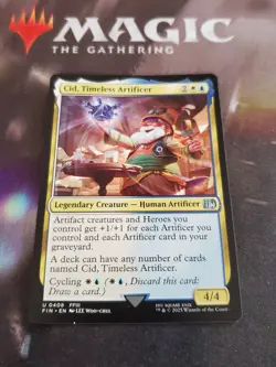 Mtg. Cid, Timeless Artificer. (0408) Final Fantasy. Pack Fresh - Image 1