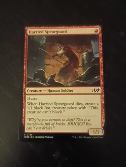 Harried Spearguard Wilds of Eldraine Regular - Image 1