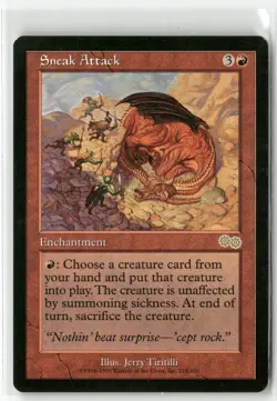 Sneak Attack Urza's Saga MTG NM - Image 1