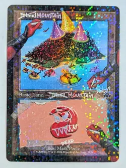 Mountain Pool Party FOIL SLD Secret Lair x Deadpool MTG Magic NM - Image 1