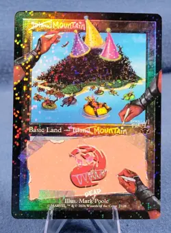 Mountain (IslandU) Secret Lair Deadpool Drop (Pool Party Confetti Foil) 🔮 B - Image 1