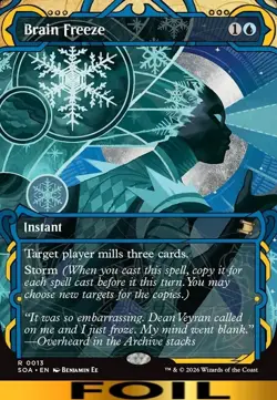 Brain Freeze ** FOIL ** #13 - Secrets of Strixhaven: Mystical Archive - NM MTG - Image 1